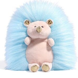 FAO Schwartz Sparklers BLUE Hedgehog Plush Toy. NWT